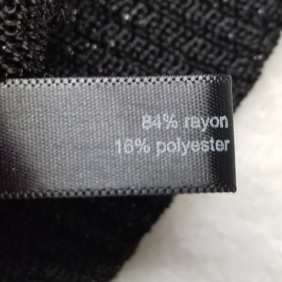 The Limited Medium Top Open Knit Metallic Sheer Short Sleeve Whimsigoth Witchy - Picture 8 of 10